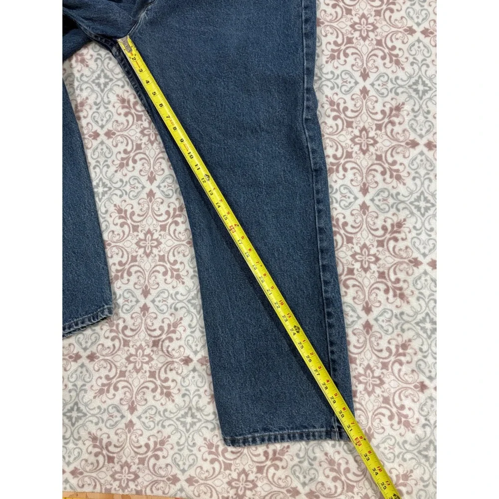Wrangler Relaxed Fit Jeans Mens 42x30 Medium Wash Blue Cotton Denim 9760WDR